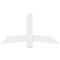 Ekena Millwork Bellingham Architectural Grade PVC Gable Bracket, 60"W x 32 1/2"H x 4"D x 6"F, 13/12 Pitch GBP060X33X0406BEL00 - alternate 5